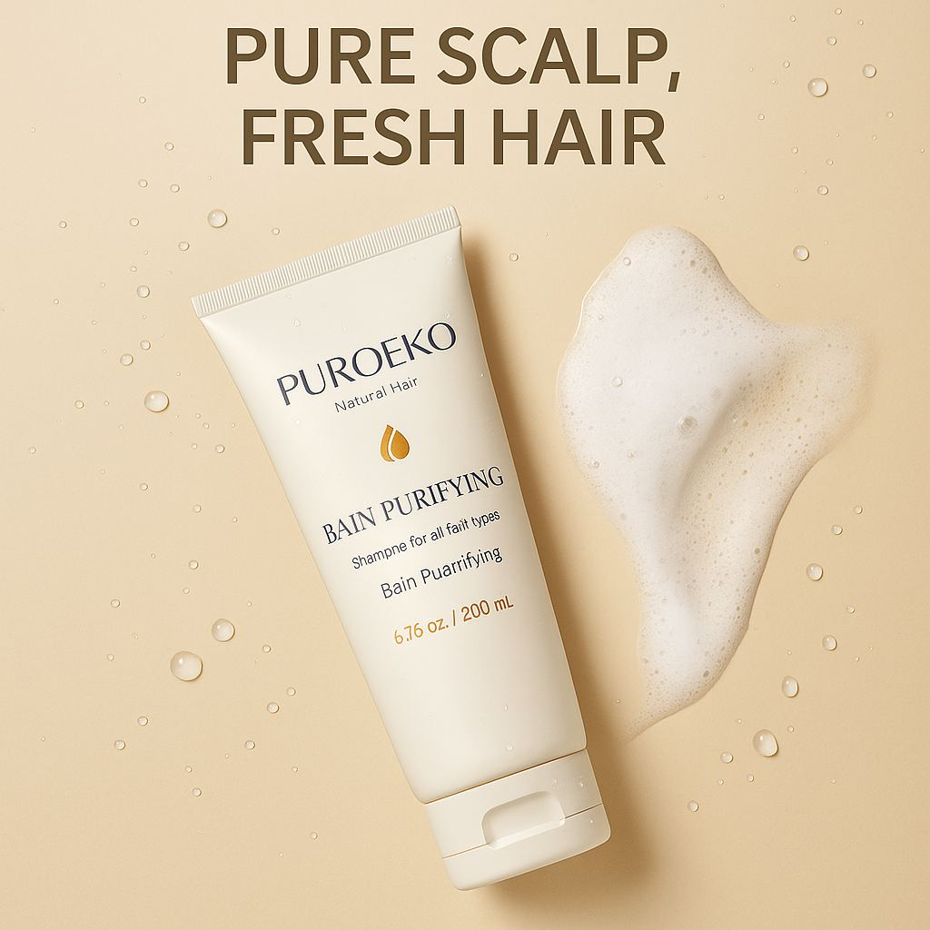 Ingredient label of the PUROEKO Bain Purifying detox shampoo