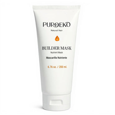 PUROEKO Builder Mask – Mascarilla capilar reparadora para cabello seco y dañado | Nutre, fortalece y mejora la suavidad y el brillo – 1 envase de 200 ml