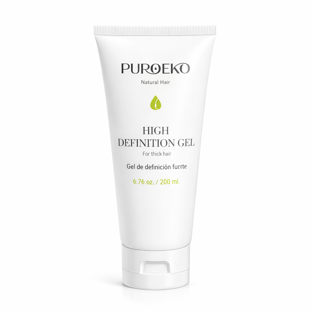 PUROEKO High Definition Gel – Curly Hair Gel for Defined Curls, Strong Hold & Frizz Control – 1 Bottle, 200 ml