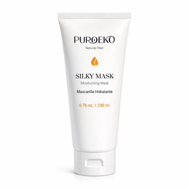 PUROEKO Silky Mask – Mascarilla hidratante para cabello seco | Hidratación profunda, suavidad sedosa y control del frizz – 1 envase de 200 ml
