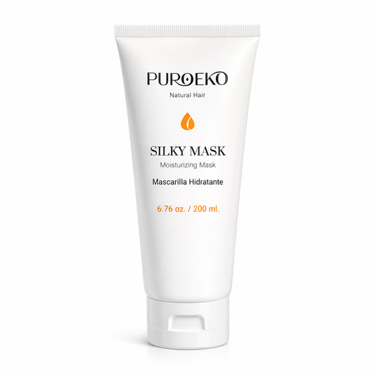 PUROEKO Silky Mask – Mascarilla hidratante para cabello seco | Hidratación profunda, suavidad sedosa y control del frizz – 1 envase de 200 ml