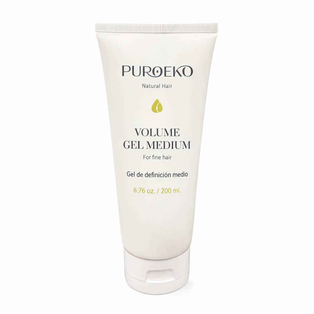 PUROEKO Medium Hold Volume Gel – Medium hold gel for volume and natural styling – 1 bottle, 200 ml